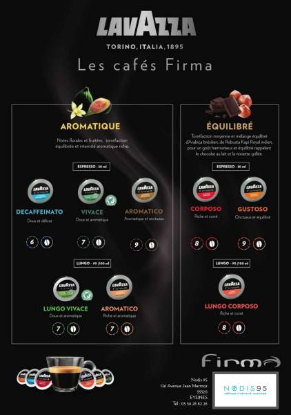 Notre large gamme de capsules de café et boissons chaudes aromatisées